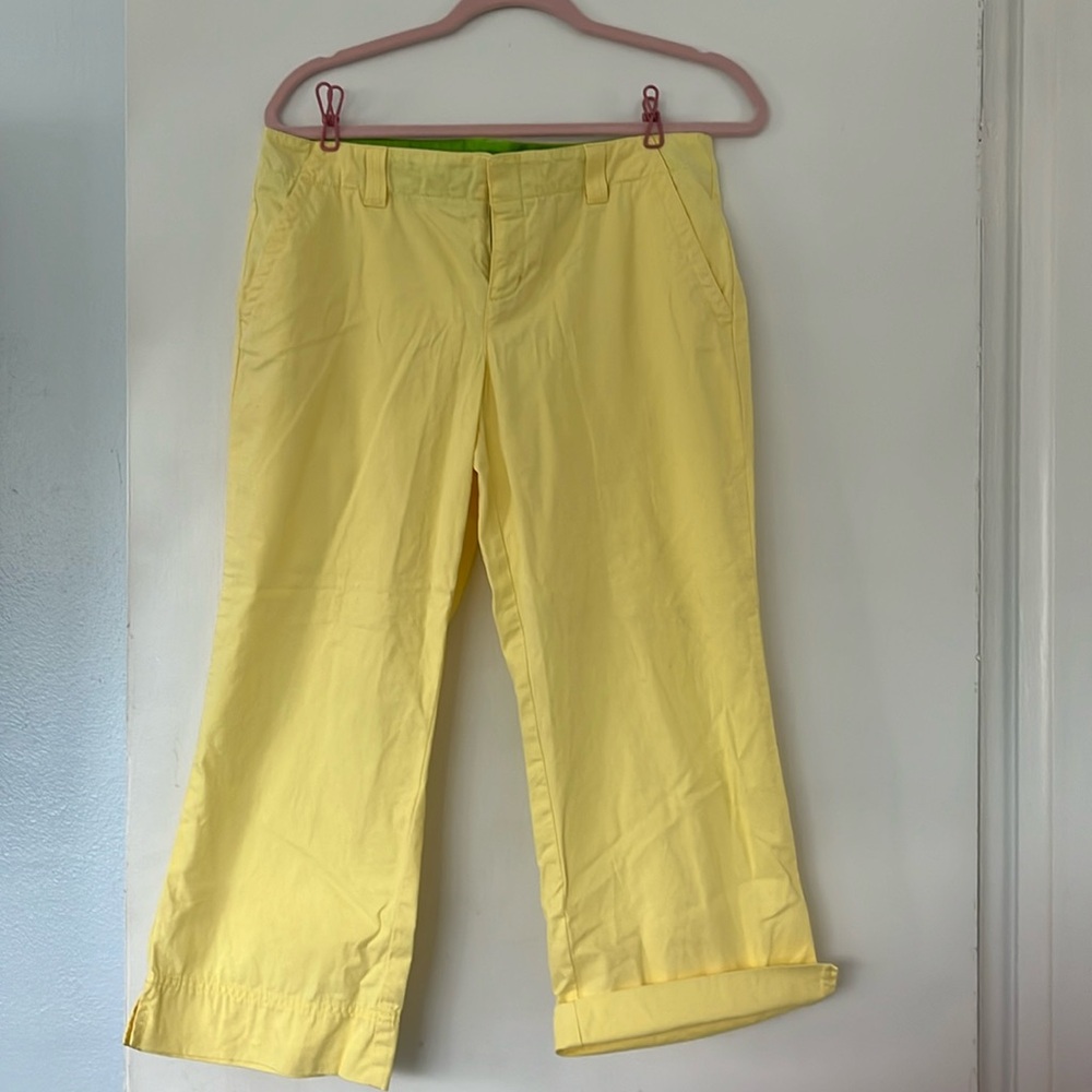 EUC Lilly Pulitzer Yellow capris